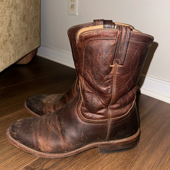 Tony Lama Men’s Round Toe Cowboy Boots - Picture 4 of 5